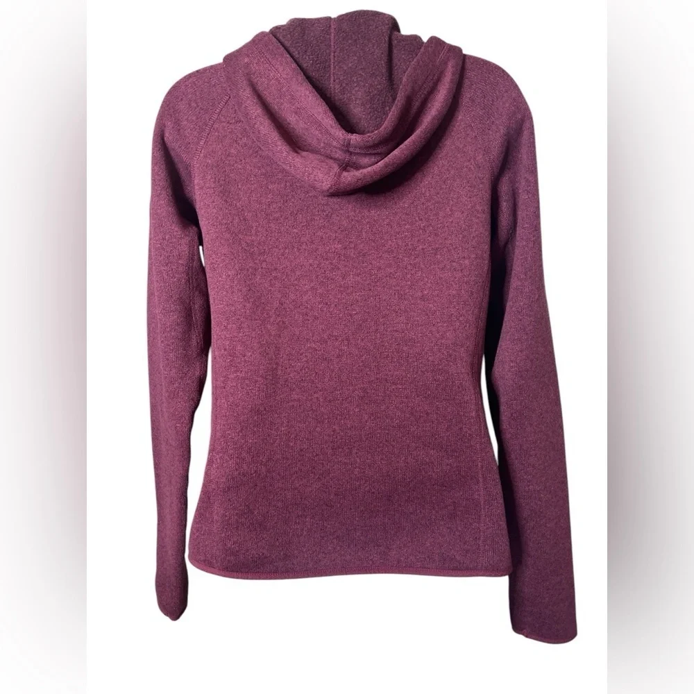 The North Face Hoodie Crescent Sunshine Maroon Fleece Pullover Womens Size M - Picture 3 of 12